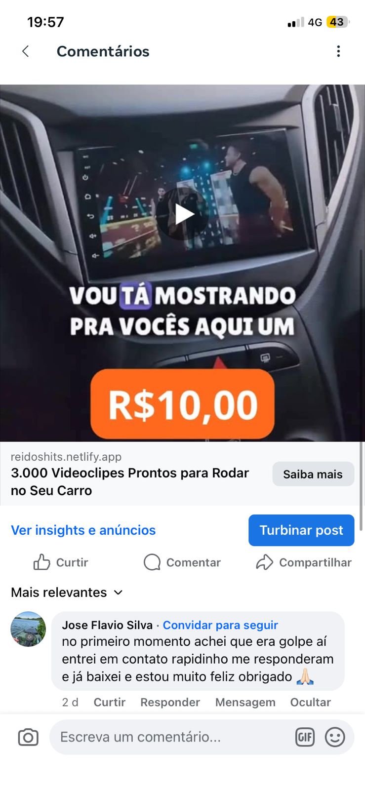 Depoimento de cliente 2
